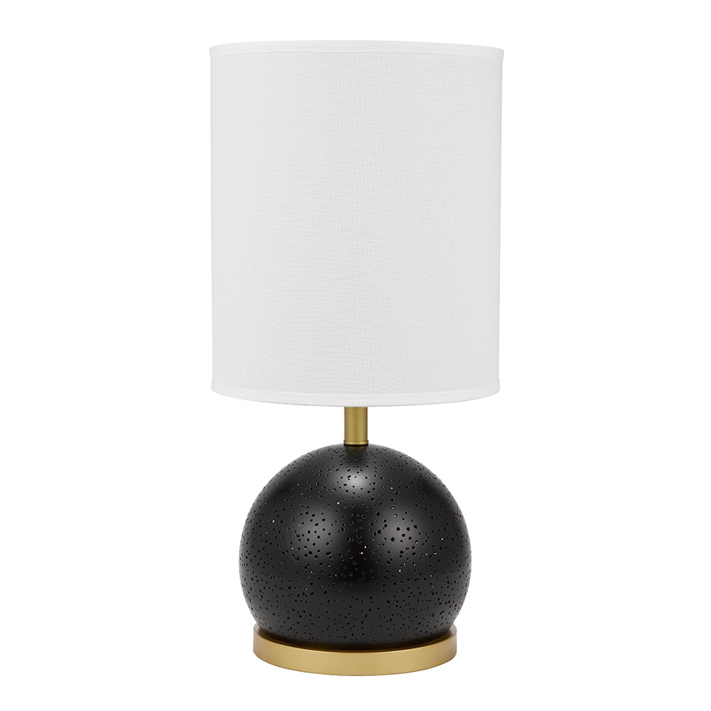 pierced metal table lamp