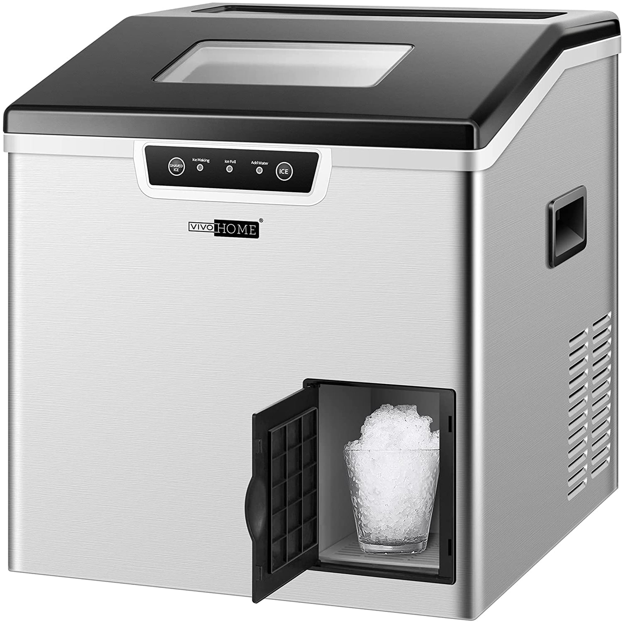 VIVOHOME 2 in 1 Countertop Ice Maker & Shaver Machine, 44Lbs/Day