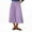 Purple, variant on Sevevn Fashion Women Solid High Waisted Midi Skirt A-Line Summer Elastic Waist Skirts Gift for Adults Blue XL