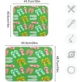 thumbnail image 3 of SKYSONIC Dish Drying Mat for Kitchen Counter Flip Flops Summer Eco Friendly Drying Mat - Easy to Clean Heat Resistant Dish Mat - 16x18, 3 of 6