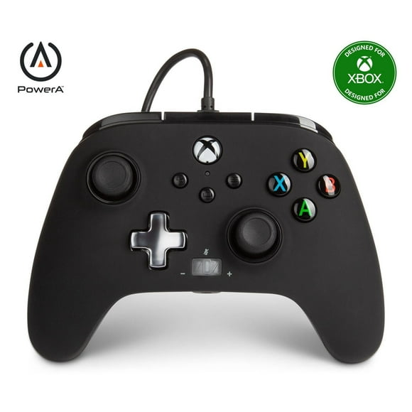 Manette câblée PowerA améliorée pour Xbox – Noire