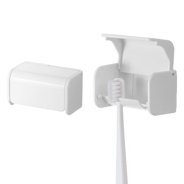 Hygienic Toothbrush Holder, Floating Storage with Suction Cup, Wall Mountable for Quick Drying and Simple Stylish Design (1)