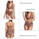 thumbnail image 5 of Trajes de baño de cintura alta, traje de baño de 2 piezas para mujer, trajes de baño para mujer, conjuntos de bikini con cordón halter, elegantes y modernos, 5 of 6