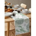 thumbnail image 6 of ERUNPONLY Sage Green Coastal Table Runner - 48 Inch Long Summer Lobster Coral Nautical Cotton and Linen Blended Dress Scarves Farmhouse Table Runner for Kitchen Dining, Coffee Table, 13" x 48", 6 of 8