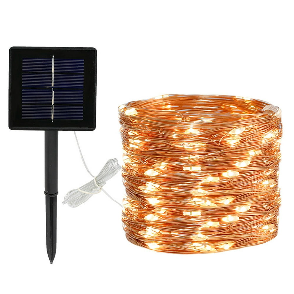 72FT Waterproof 200LED Solar Rope Tube Lights Led String Strip Decorative Xmas Christmas Wedding