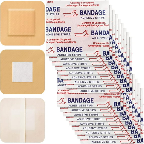 EcoNesxp Fingertips for joint wound care square flexible fabric non-latex 200 pcs small size adhesive dot bandages