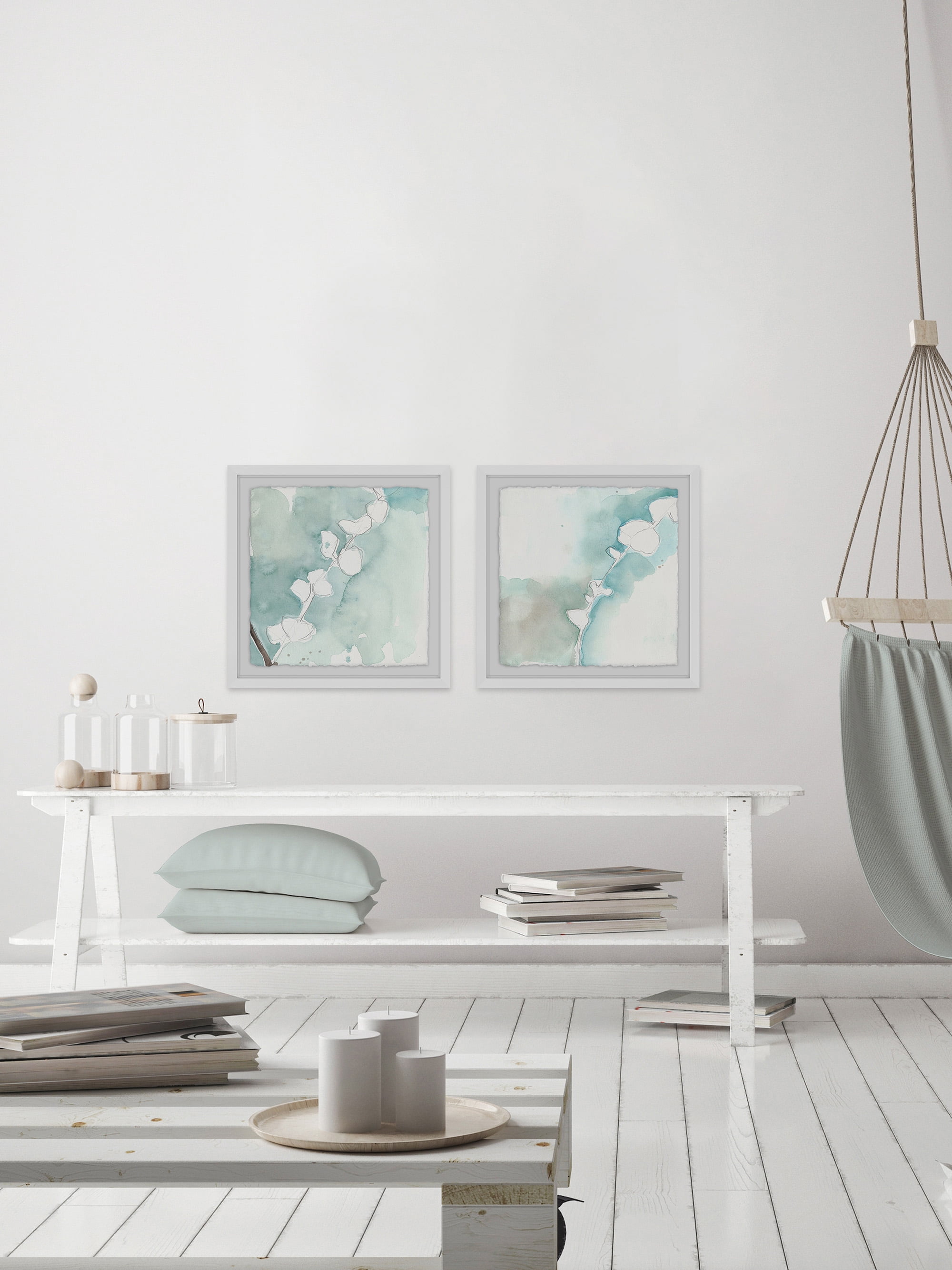 Marmont Hill Pastel Blooms Diptych, Art Prints, 48.00" x 1.50"