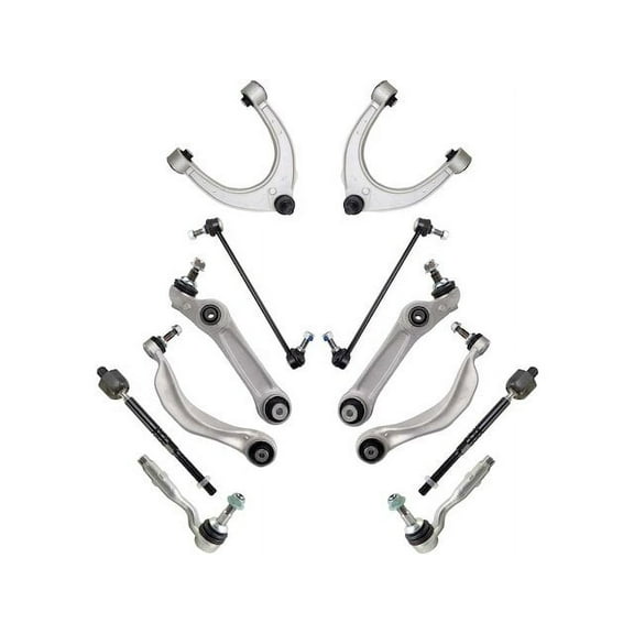 Front Control Arm Ball Joint Tie Rod and Sway Bar Link Kit 12 Piece - Compatible with 2011 - 2016 BMW 535i RWD 2012 2013 2014 2015