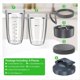 thumbnail image 4 of Piezas de Repuesto de Licuadora para , Vasos de Licuadora de 32 Oz y 24 Oz con Tapas, Piezas de Repuesto de Cuchilla Extractora, 4 of 5