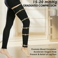 thumbnail image 5 of beister 15-20 mmHg Thigh High Compression Sleeves – Footless Medical Stockings with Non-Slip Silicone Band for Women & Men, Graduated Support for Varicose Veins, Edema & DVT Relief, 5 of 8