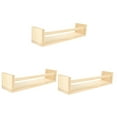 thumbnail image 4 of OULII  3Set Wooden Wall Mounted Floating Shelf Easy to Install Modern Simple Storage Rack, 4 of 8