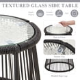 thumbnail image 7 of Bezseller 3-Piece Outdoor Wicker Furniture Set, Patio Conversation Set, Black, 7 of 7