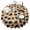 Brown And Black, variant on Black Leopard Print Round Tablecloth 60"x60",Wrinkle Wipeable Table Cloth for Kitchen Dining Room Picnic Patio Party