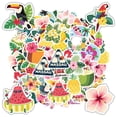 thumbnail image 5 of 35pcs Vibrant Stickers Tropical Stickers Summer Decals Beach Stickers for Luggage Laptop Phone, 5 of 9