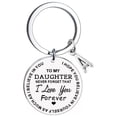 thumbnail image 1 of Creative DIY To My Daughter Stainless Steel Last Name 26 Letter Keychain 2.5cm, 1 of 8