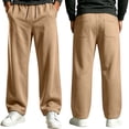 thumbnail image 4 of LONKITO Mens Sweatpants with Pockets Athletic Workout Jogger Pants Elastic Waist Drawstring Baggy Sweatpants Open Bottom Size L, 4 of 7