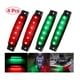 thumbnail image 1 of Kit de iluminación LED para navegación de barcos, 4 piezas, verde, rojo, alto brillo, 6 LED, luz de popa de proa de barco, impermeable, luz de estribor para puerto Adepaton SM-020, 1 of 6