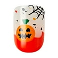 thumbnail image 6 of IMPRESS Design Press On Nails , Halloween, No Glue Needed, Black, Short Squoval Shape, 30 Count, 6 of 10