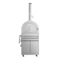 thumbnail image 1 of Four à Pizza Extérieur Professionnel en Acier Inoxydable à Bois avec Armoire de Rangement, 1 of 5