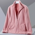 thumbnail image 6 of Baberdicy Cardigan Sweaters for Women Men and Women Can Wear Shake Fleece Coral Fleece Fleece Jacket Jacket Women Men Outdoor Warm Padded Thick Two Sides Wear Fleece Rushing Jacket Liner Pink, 6 of 7