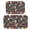Skull and Flower Gothic Pattern-2, variant on Skull and Flower Gothic Pattern Bath Mat Set Of 2,Non-Slip Rug for Bathroom,Kitchen,Bedroom,Entrance, 30x17 and 23.5x15.7 Inches