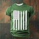 thumbnail image 3 of Mens Camisetas Deportes Casuales Manga Corta Impresa Cuello Redondo Suéter Blusa de Fitness Verano, 3 of 4
