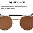 thumbnail image 4 of Gafas de sol Steampunk para hombres y mujeres, gafas de sol Steampunk vintage redondas con protección lateral, 4 of 8