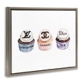 thumbnail image 3 of Stupell Industries Chic Fashion Cupcake Trio Brown Framed Floater Canvas Wall Art design by Amanda Greenwood, 25 x 31, 3 of 9