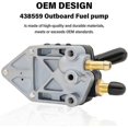 thumbnail image 3 of 438559 Fuel pump For Johnson Evinrude outboard 25 140 HP Replace 385784 0438559, 3 of 5