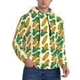 thumbnail image 2 of Uemuo Corn 8 Pattern Men's Hoodie - Casual Pullover Hoodie with Kangaroo Pocket, Stylish Hooded Sweatshirt for Everyday Wear-Medium, 2 of 7