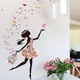thumbnail image 4 of Pegatinas de pared extraíbles de mariposa y hada de las flores para niña bailarina romántica, calcomanías decorativas para dormitorio de niños y bebés JAMW Sencillez, 4 of 5