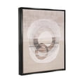 thumbnail image 3 of Stupell Round Boho Circles Contemporary Abstract Painting Black Floater Framed Art Print Wall Art, 3 of 6