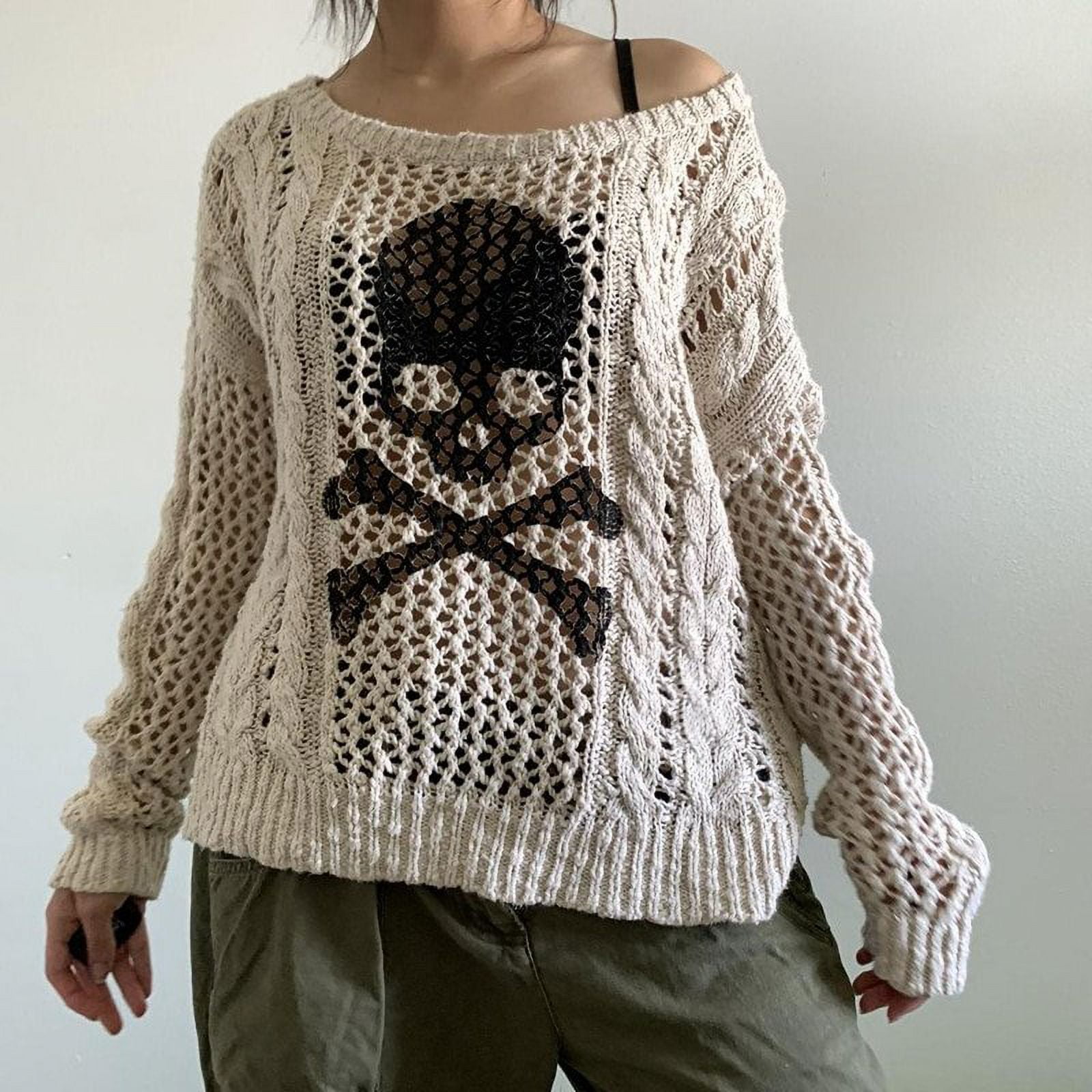 Crochet skull sweater pattern best sale