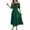 C-Green235, variant on DHFJKG Wedding Guest Dresses For Women Summer Off Shoulder Long Dress Casual Puffy Short Sleeve Smocked Waist Flowy A-Line Sundress Comfortable Dresses