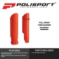 thumbnail image 2 of Polisport 8399300001 Full Wrap Lower Fork Guard - Orange, 2 of 9
