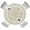 Yellow, variant on Blue Yellow Floral Round Tablecloth for 45"-54" Tables, Waterproof Outdoor Table Cloths 54 Inch Round Fitted Tablecloth with Elastic, Boho Flower Farmhouse Watercolor Fruits Table Cloth Cover