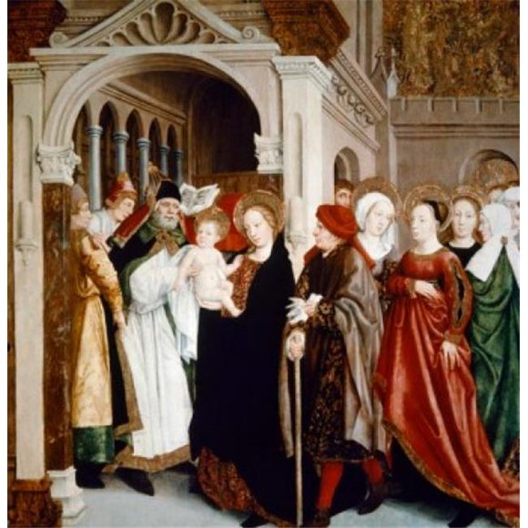Posterazzi SAL9008902 Presentation in Temple by Unknown Painter 14th Century Artist Unknown Poster Print - 18 x 24 in.