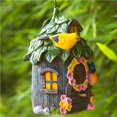 thumbnail image 4 of Wosthever Casa de pájaros, árbol, decoración colgante, resina, lugar de descanso para mascotas, adorno, accesorios de diseño, estatua para Artesanía, 4 of 6