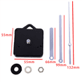 thumbnail image 2 of 5X Quartz Wall Clock Movement DIY Clock Mechanism Parts Classic Hanging White Quartz Watch Wall Clock Movement, 2 of 7