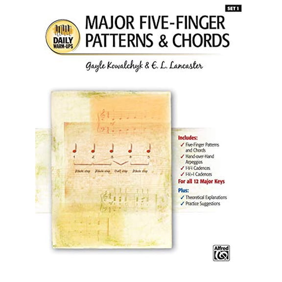 Pre-Owned Major Five-Finger Patterns & Chords (Daily Warm-ups), 9780739039236, 0739039237, Paperback,