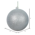 thumbnail image 2 of Bola de Adorno Navideño Vickerman Brillo Plata Paquete de 4, 2 of 5