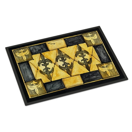 Fleur De Lis Door - Fleur de lis Door Mat 8089 Doormat