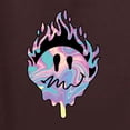 thumbnail image 6 of Wild Bobby Trippy Happy Face Women Tri-Blend Racerback Tank Top, 6 of 6