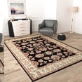 Large Area Rugs for Living room 8x10 Black