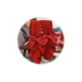 thumbnail image 7 of Inevnen Christmas Infant Baby Girls Bow Ribbed Red Pantyhose Toddler Girls Stretch Mid-Rise Tights, 7 of 7