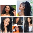 thumbnail image 6 of DISEN Human Hair Wigs 13×4 Water Wave HD Front Lace Wigs Brazilian Human Hair Wigs 180% Density for Black Women Natural Color 18 inch, 6 of 6