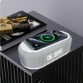 thumbnail image 4 of Xingzhi Wireless Fast Charging With Just One Go Six In One LED Time Screen Dual Speaker Black, 4 of 6
