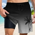 thumbnail image 2 of Mens Shorts - Workout Black Quick Dry Basketball Shorts Work Casual Shorts with Pockets Men Fashion Sports Shorts for Running Casual Activewear, 2 of 5