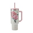 thumbnail image 1 of Vaso Dolly Parton Con Asa De Acero Inoxidable Con Aislamiento Al Vacío De Doble Pared Y Tapa Con Pajita, Frío Hasta 24 Horas O Caliente Hasta 8 Horas, 40 Onzas, Joya Rosa, 1 of 5