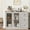 Gray, variant on TROPOW 35 in Kitchen Hutch Storage Cabinet, Coffee Bar Cabinet with 3 Drawers, Freestanding Food Pantry with Countertop for Living Dining Room